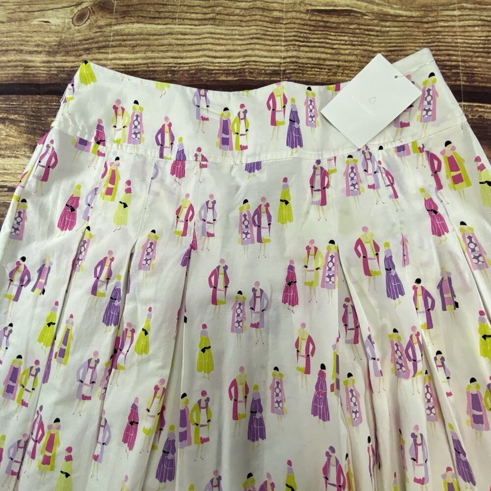 Liz Claiborne Skirt Size 16 Pleated White Barbiecore Office Siren Classy - Picture 2 of 8